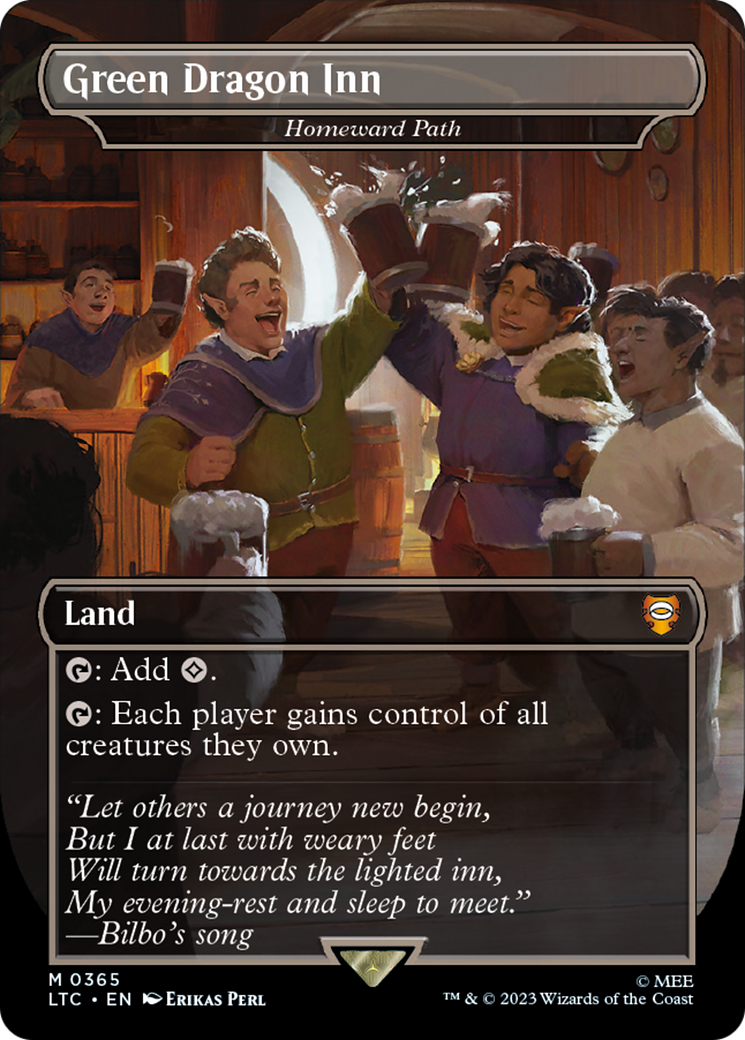 Green Dragon Inn - Homeward Path (LTC-365)  Foil - Tales of Middle-earth Commander / Green Dragon Inn (Borderless)