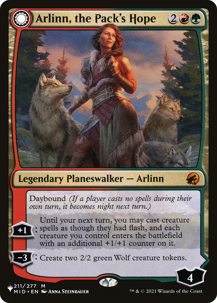 Arlinn, the Pack's Hope (LIST-211)  - The List: (Double Faced Transform)