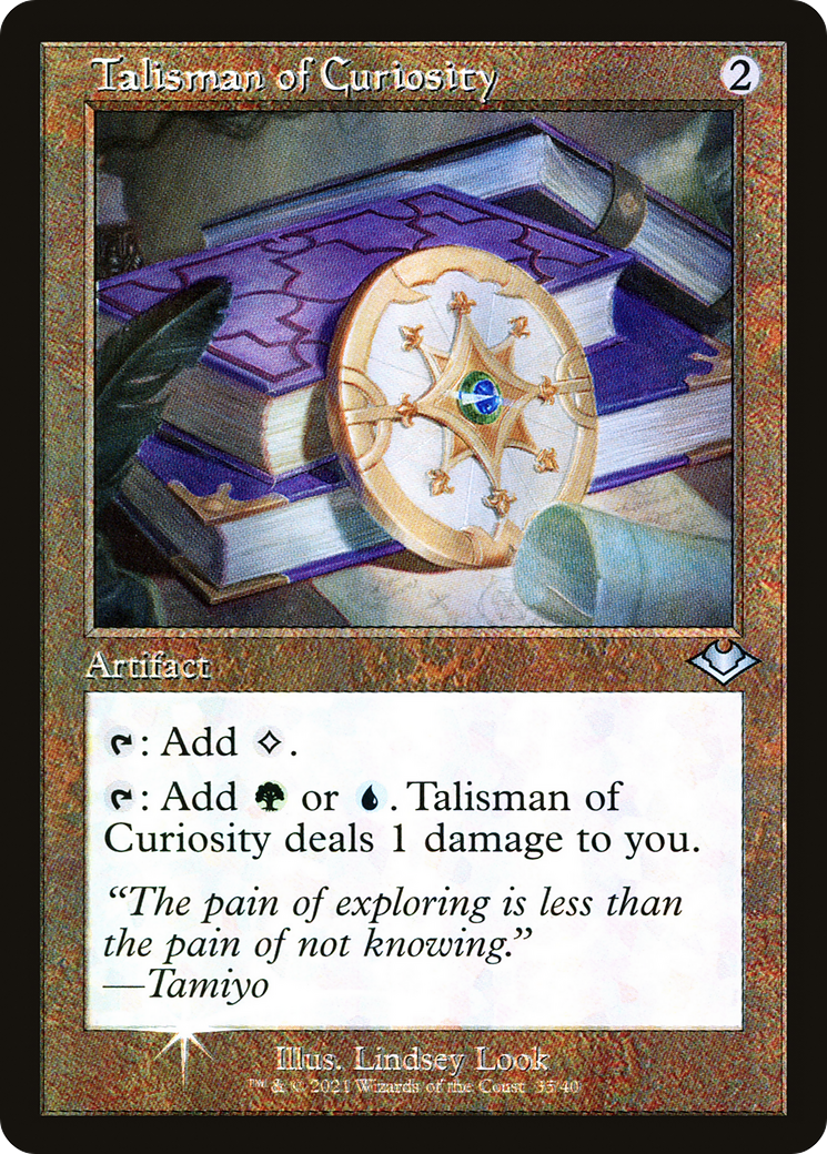 Talisman of Curiosity (Retro Frame) (MH1-035)  Foil - Modern Horizons 1 Timeshifts
