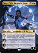 Teferi, Who Slows the Sunset (Borderless) (MID-280)  Foil - Innistrad: Midnight Hunt