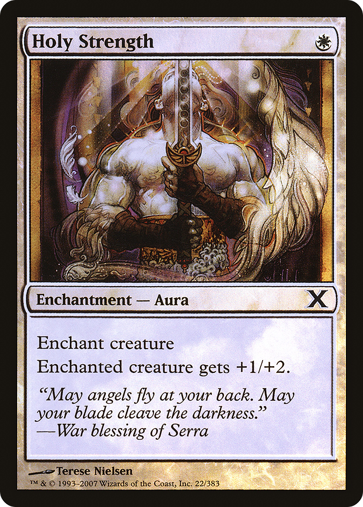 Holy Strength (10E-22★)  Foil - Tenth Edition