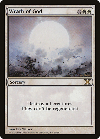 Wrath of God (10E-061)  Foil - Tenth Edition