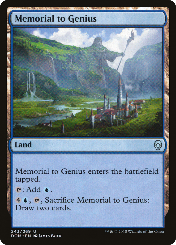 Memorial to Genius (DOM-243)  - Dominaria