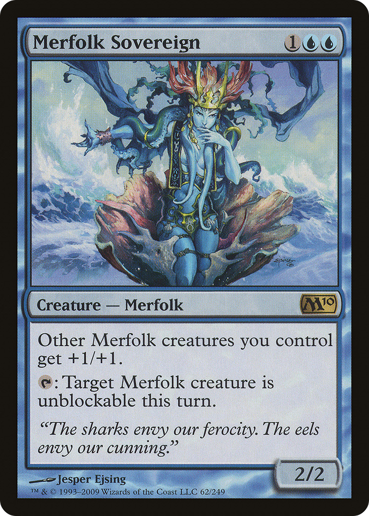 Merfolk Sovereign (M10-062)  Foil - Magic 2010