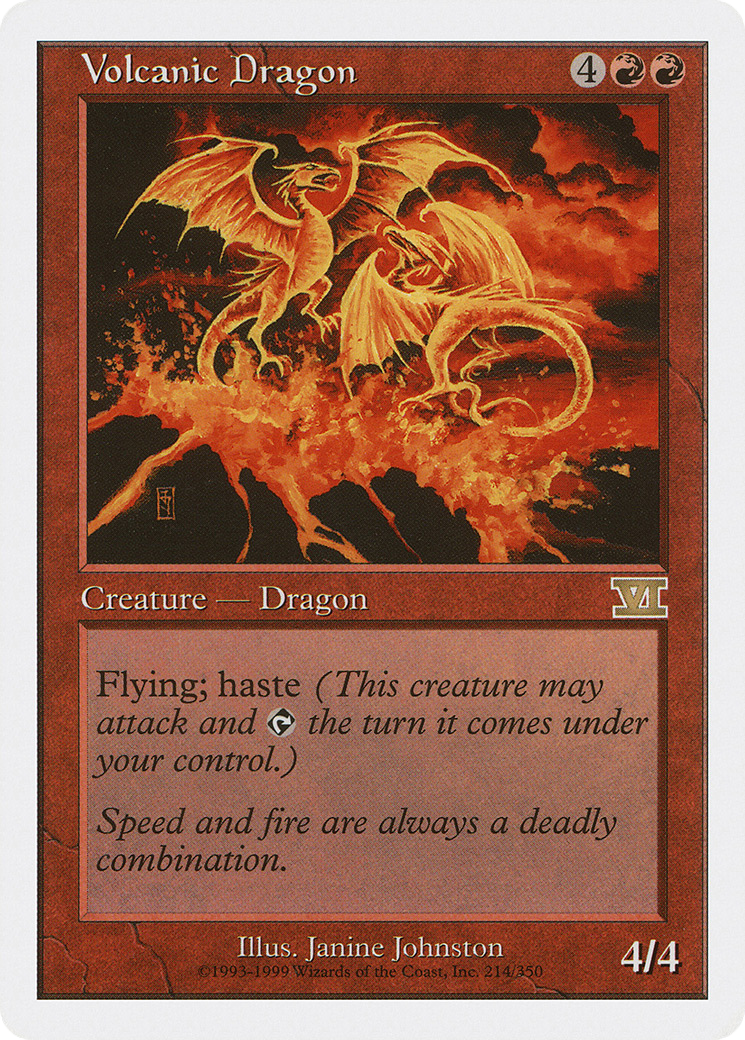 Volcanic Dragon (6ED-214)  - Classic Sixth Edition