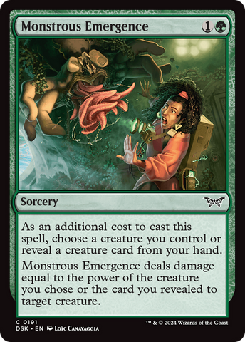 Monstrous Emergence (DSK-191) - Duskmourn: House of Horror Foil