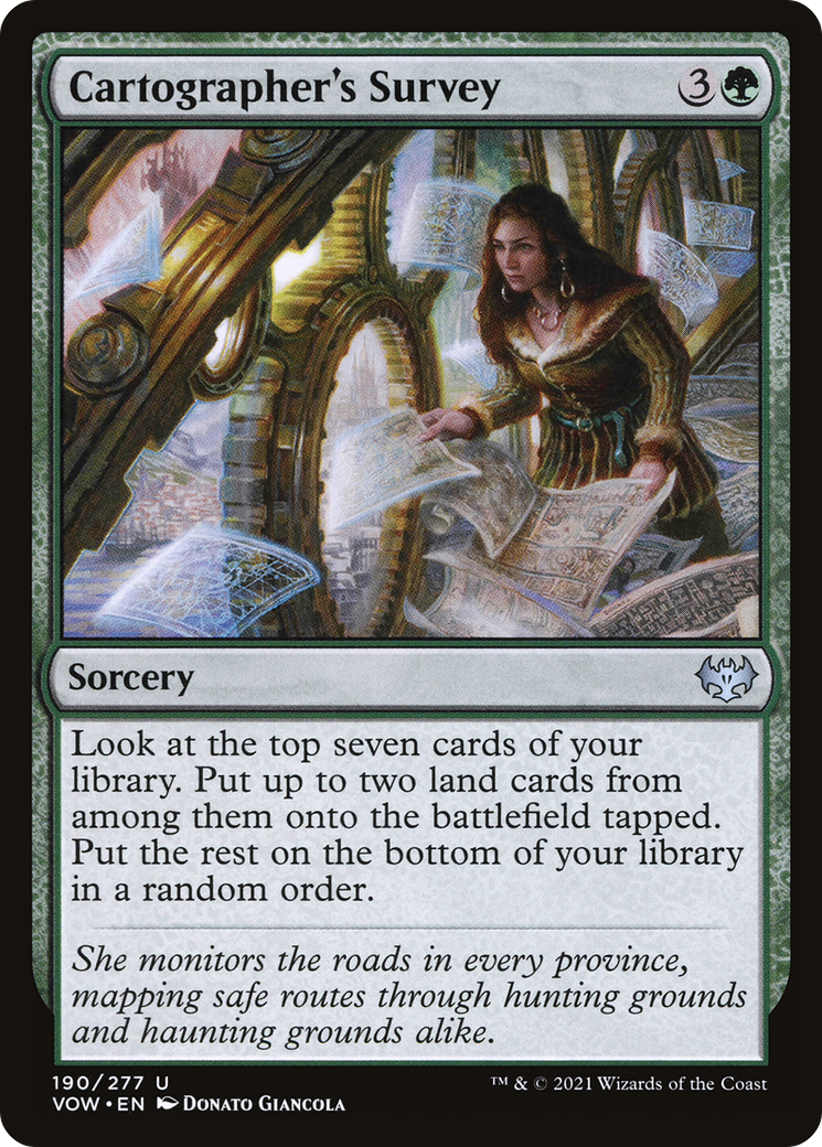 Cartographer's Survey (VOW-190)  Foil - Innistrad: Crimson Vow