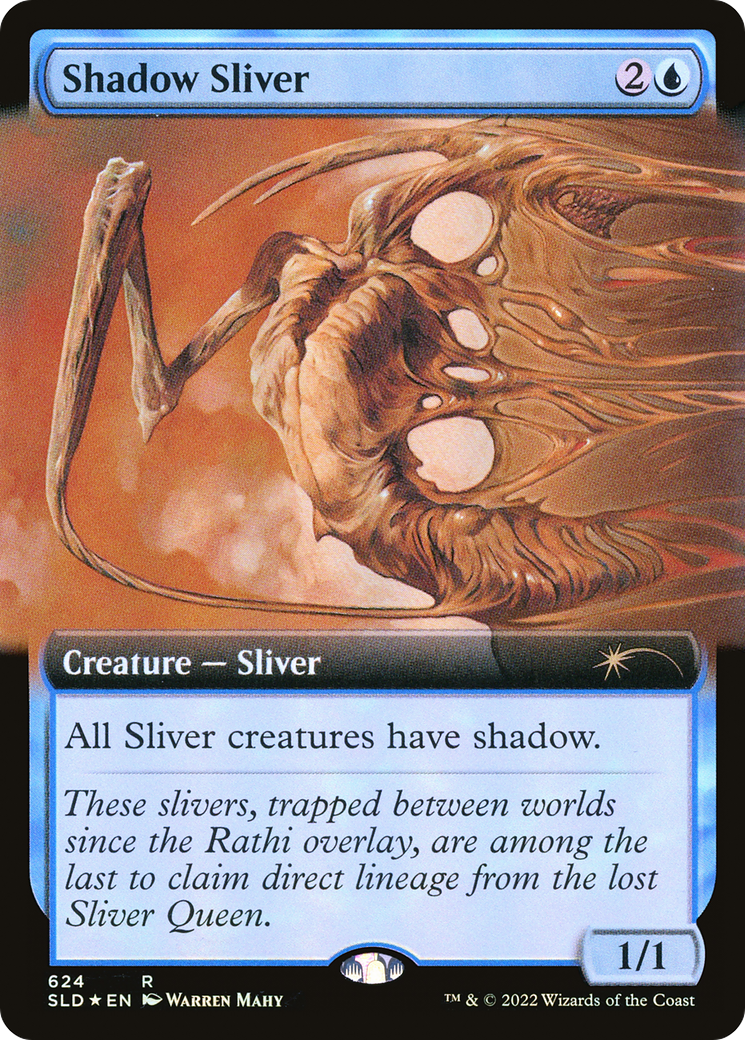 Shadow Sliver (Extended Art) (SLD-624)  Foil - Secret Lair Drop: (Extended Art)