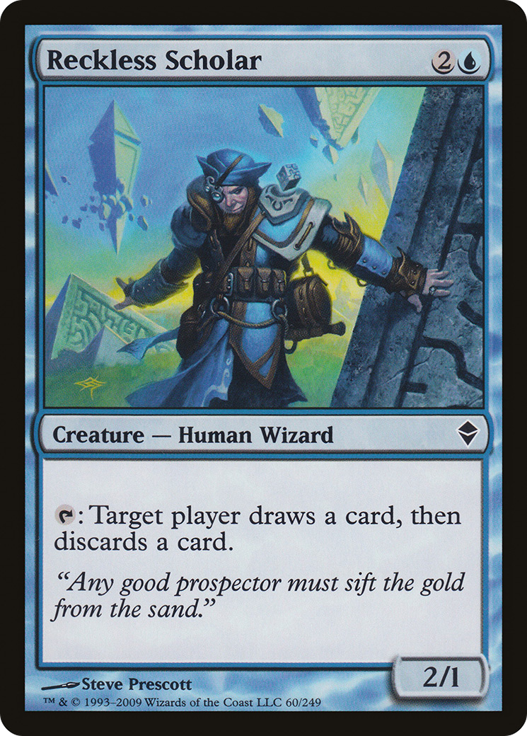 Reckless Scholar (ZEN-060)  Foil - Zendikar