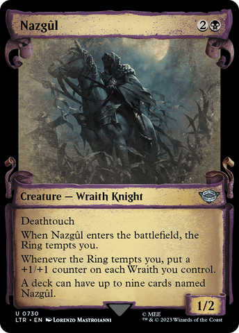 Nazgul (0730) (Showcase Scrolls) (LTR-730)  - The Lord of the Rings: Tales of Middle-earth: (Showcase)