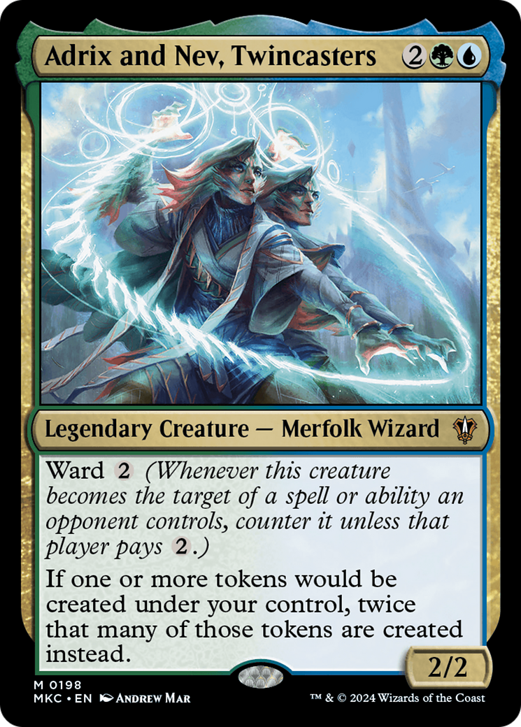 Adrix and Nev, Twincasters (MKC-198)  - Murders at Karlov Manor Commander