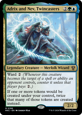 Adrix and Nev, Twincasters (MKC-198)  - Murders at Karlov Manor Commander
