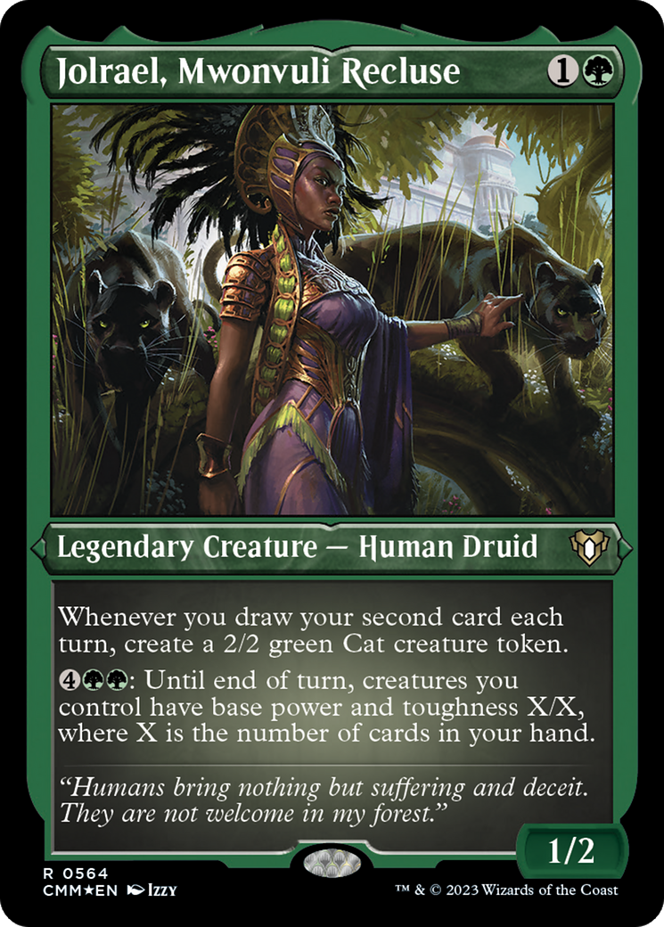 Jolrael, Mwonvuli Recluse (CMM-564)  Etched Foil - Commander Masters