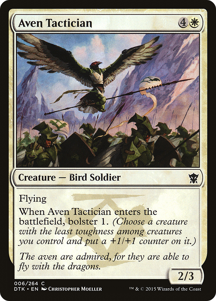 Aven Tactician (DTK-006)  - Dragons of Tarkir
