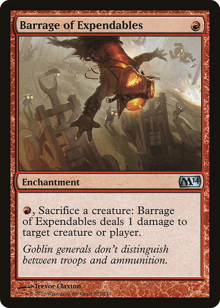 Barrage of Expendables (M14-127)  Foil - Magic 2014