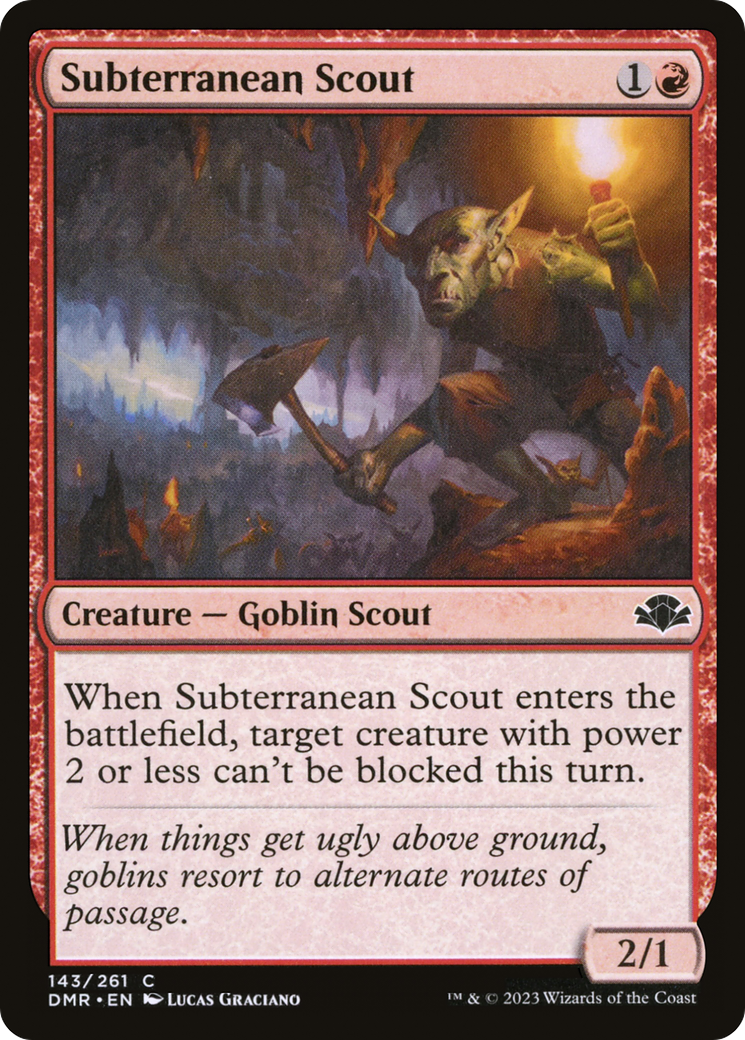 Subterranean Scout (DMR-143)  - Dominaria Remastered