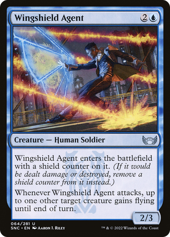 Wingshield Agent (SNC-064)  Foil - Streets of New Capenna