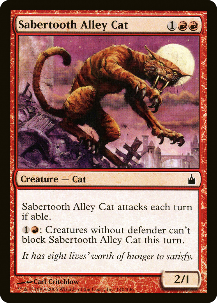 Sabertooth Alley Cat (RAV-140)  - Ravnica: City of Guilds