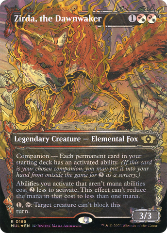 Zirda, the Dawnwaker (Halo Foil) (MUL-195)  Foil - Multiverse Legends: (Showcase) (Borderless)