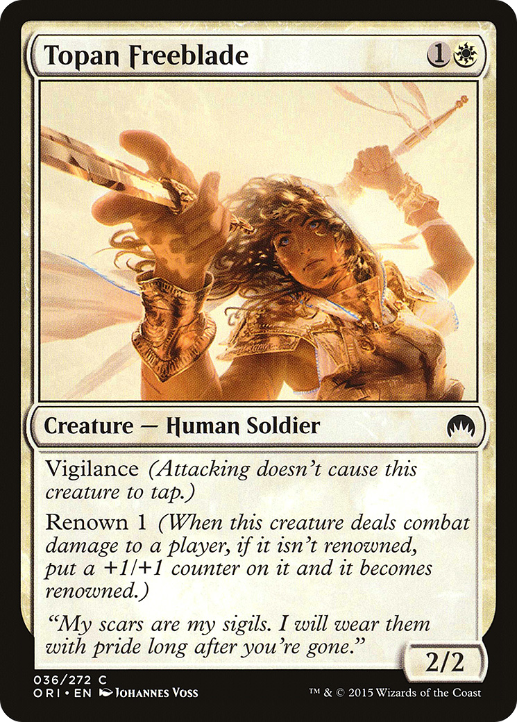 Topan Freeblade (ORI-036)  Foil - Magic Origins