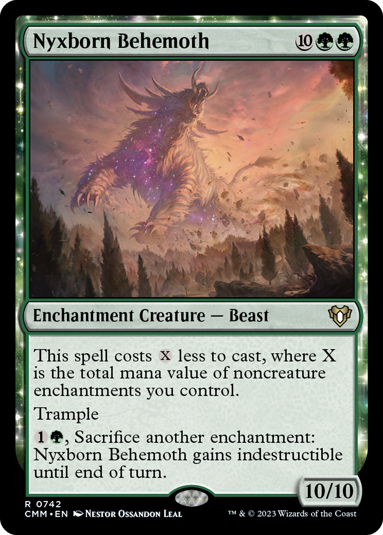 Nyxborn Behemoth (CMM-742)  - Commander Masters: (enchantment)