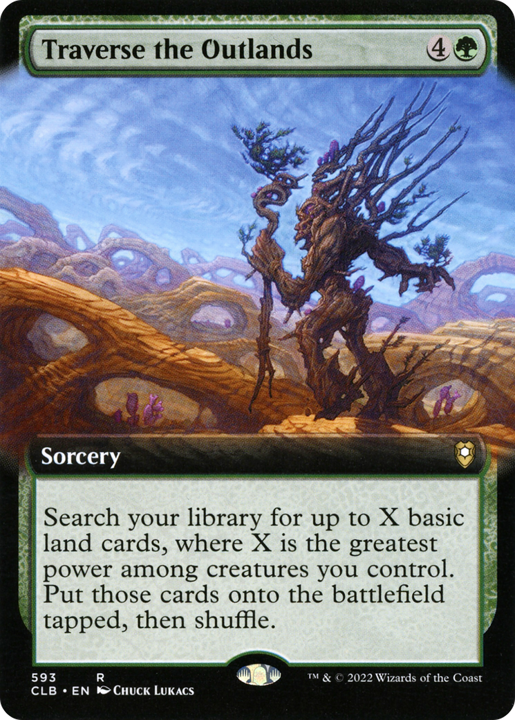 Traverse the Outlands (Extended Art) (CLB-593)  - Commander Legends: Battle for Baldur's Gate: (Extended Art)
