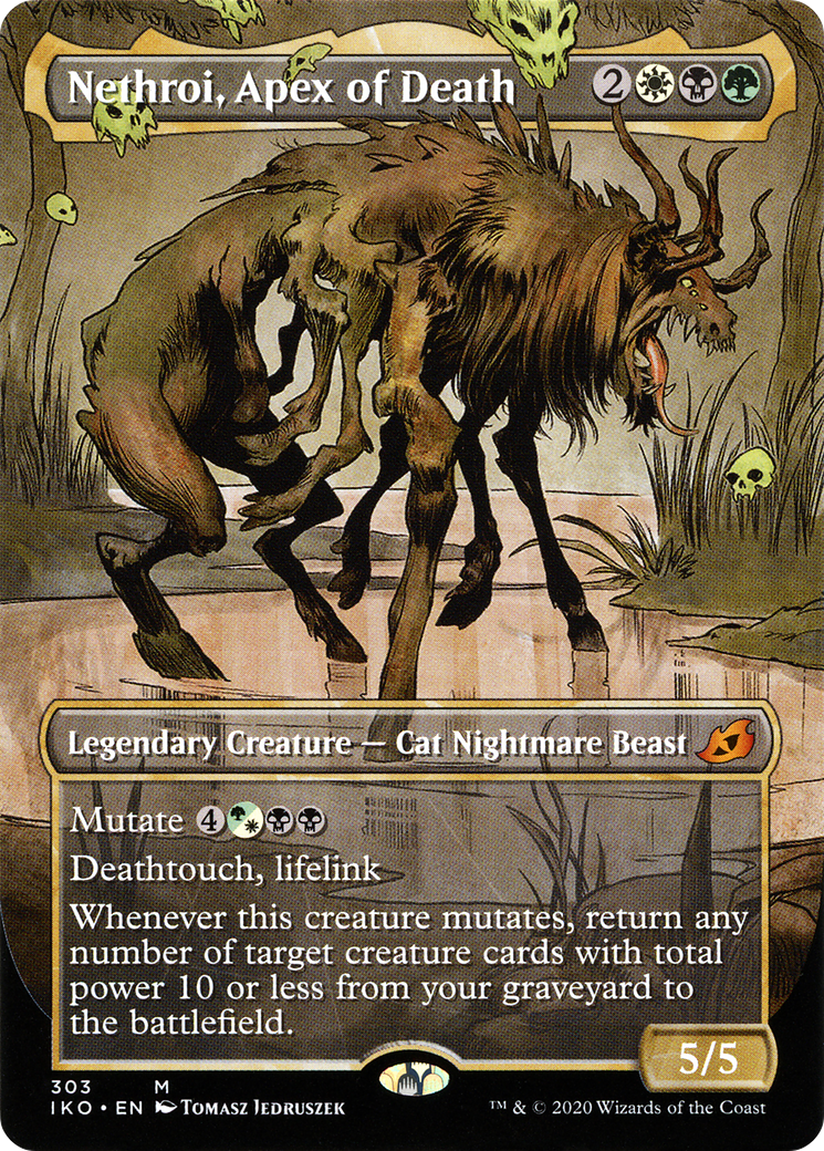 Nethroi, Apex of Death (Showcase) (IKO-303)  Foil - Ikoria: Lair of Behemoths: (Showcase) (Borderless)