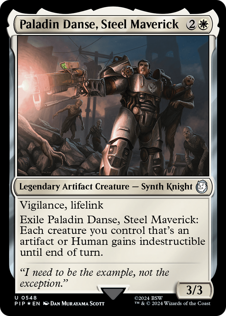 Paladin Danse, Steel Maverick (Surge Foil) (PIP-548) - Fallout Foil