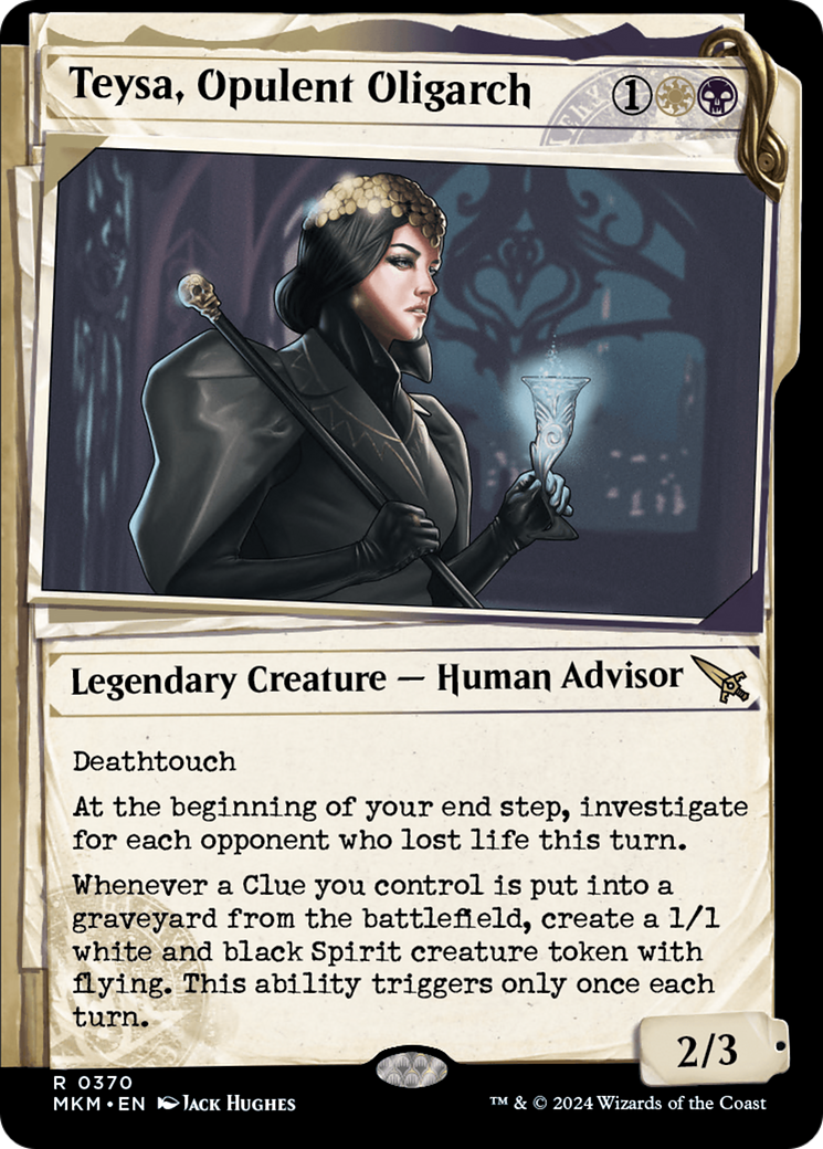 Teysa, Opulent Oligarch (Showcase) (0370) (MKM-370)  Foil - Murders at Karlov Manor: (Showcase)