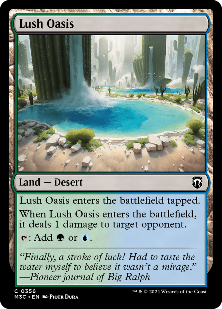 Lush Oasis (M3C-356)  - Modern Horizons 3 Commander