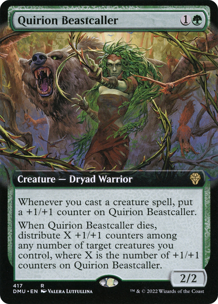 Quirion Beastcaller (Extended Art) (DMU-417)  - Dominaria United: (Extended Art)