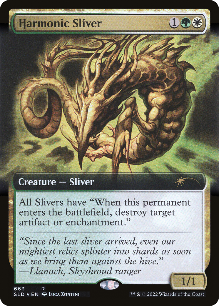 Harmonic Sliver (Extended Art) (SLD-663)  Foil - Secret Lair Drop: (Extended Art)