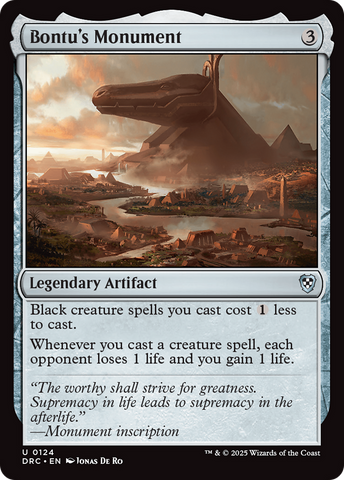 Bontu's Monument (DRC-124)  - Commander: Aetherdrift