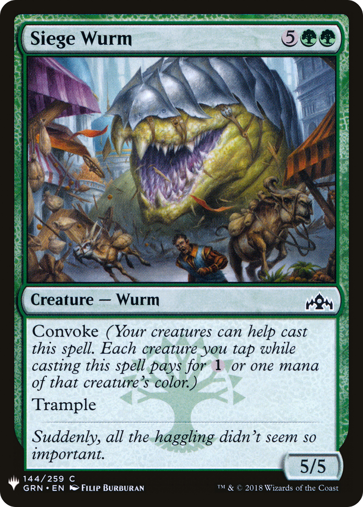Siege Wurm (LIST-144)  - The List