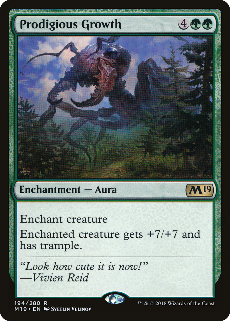 Prodigious Growth (M19-194)  Foil - Core Set 2019