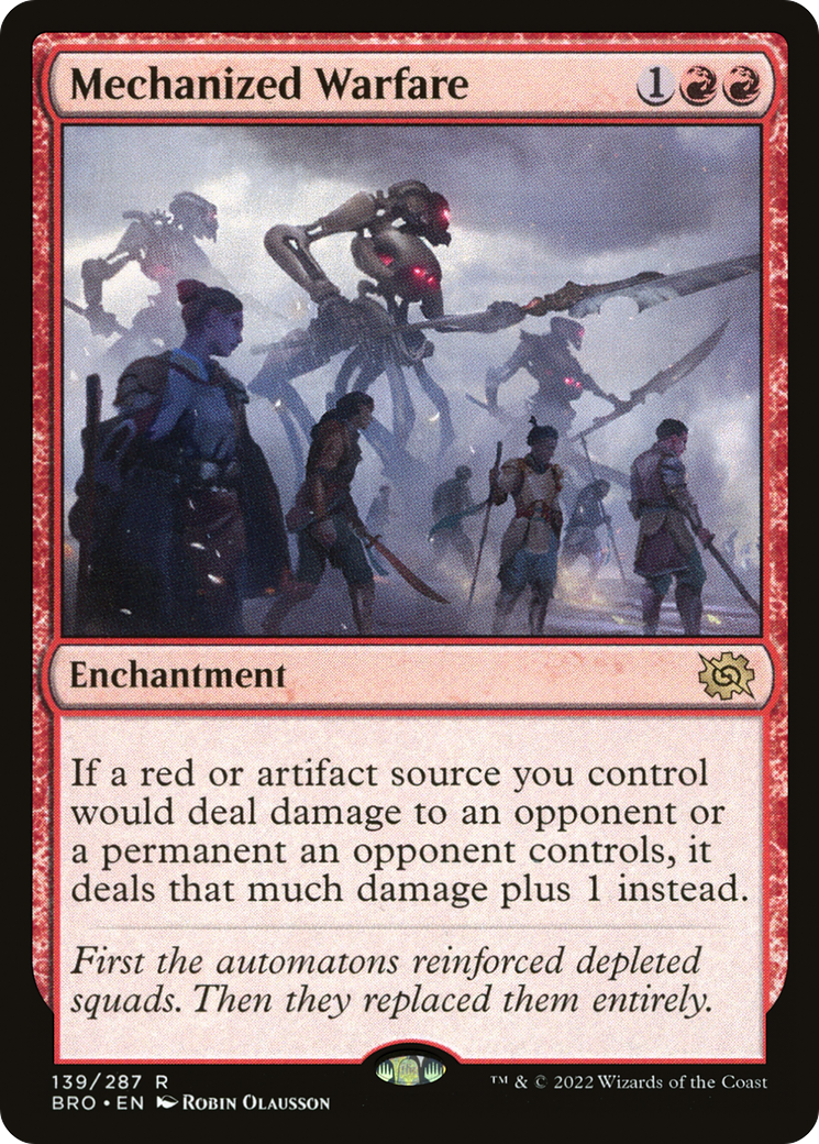 Mechanized Warfare (BRO-139)  Foil - The Brothers' War
