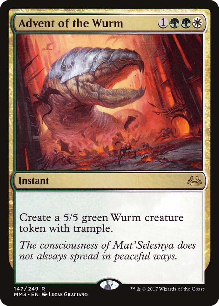 Advent of the Wurm (MM3-147)  - Modern Masters 2017