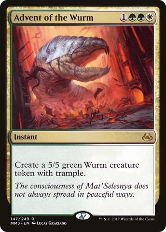 Advent of the Wurm (MM3-147)  Foil - Modern Masters 2017