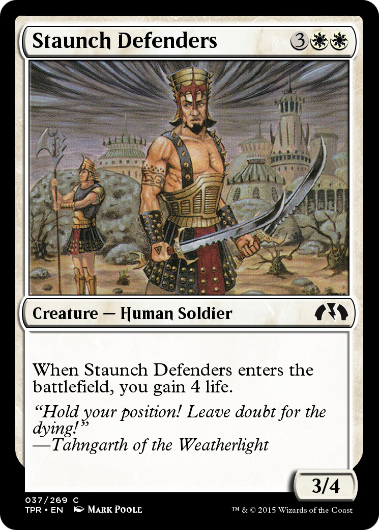 Staunch Defenders (TPR-037)  Foil - Tempest Remastered
