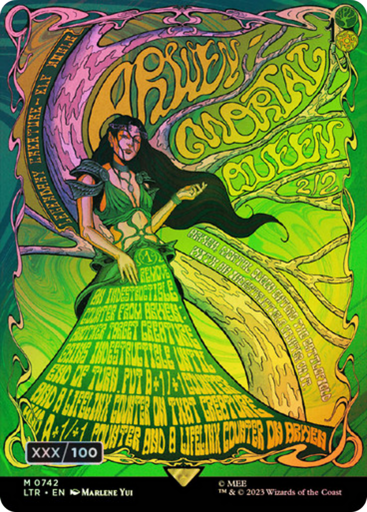 Arwen, Mortal Queen (Borderless Poster) (Serial Numbered) (LTR-742)  Foil - The Lord of the Rings: Tales of Middle-earth
