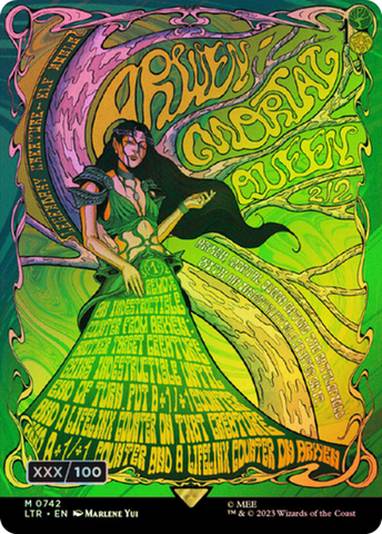 Arwen, Mortal Queen (Borderless Poster) (Serial Numbered) (LTR-742)  Foil - The Lord of the Rings: Tales of Middle-earth