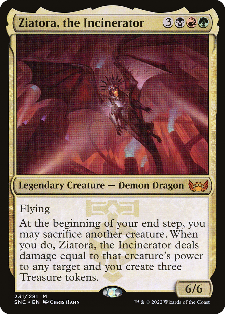 Ziatora, the Incinerator (SNC-231)  Foil - Streets of New Capenna