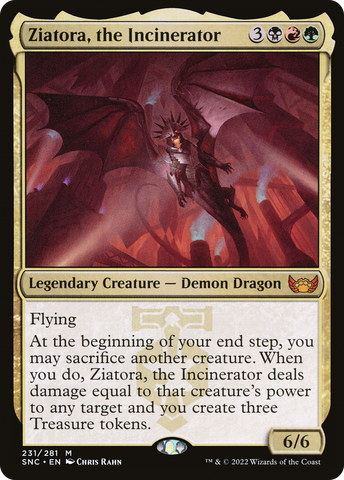 Ziatora, the Incinerator (SNC-231)  Foil - Streets of New Capenna