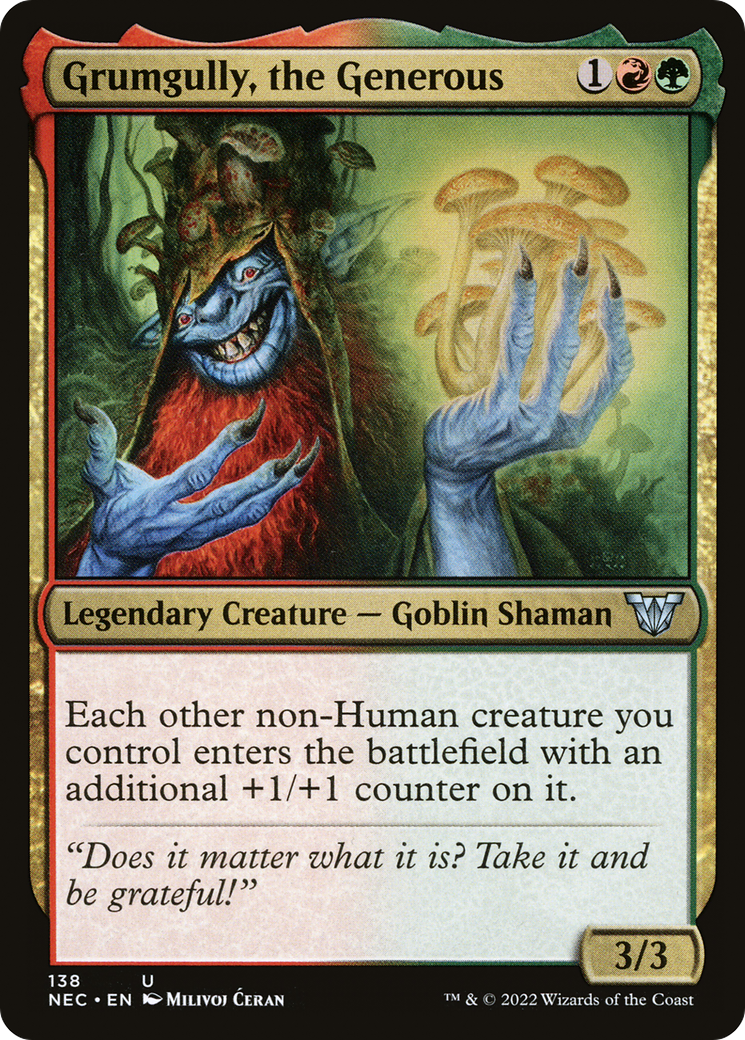 Grumgully, the Generous (NEC-138)  - Neon Dynasty Commander