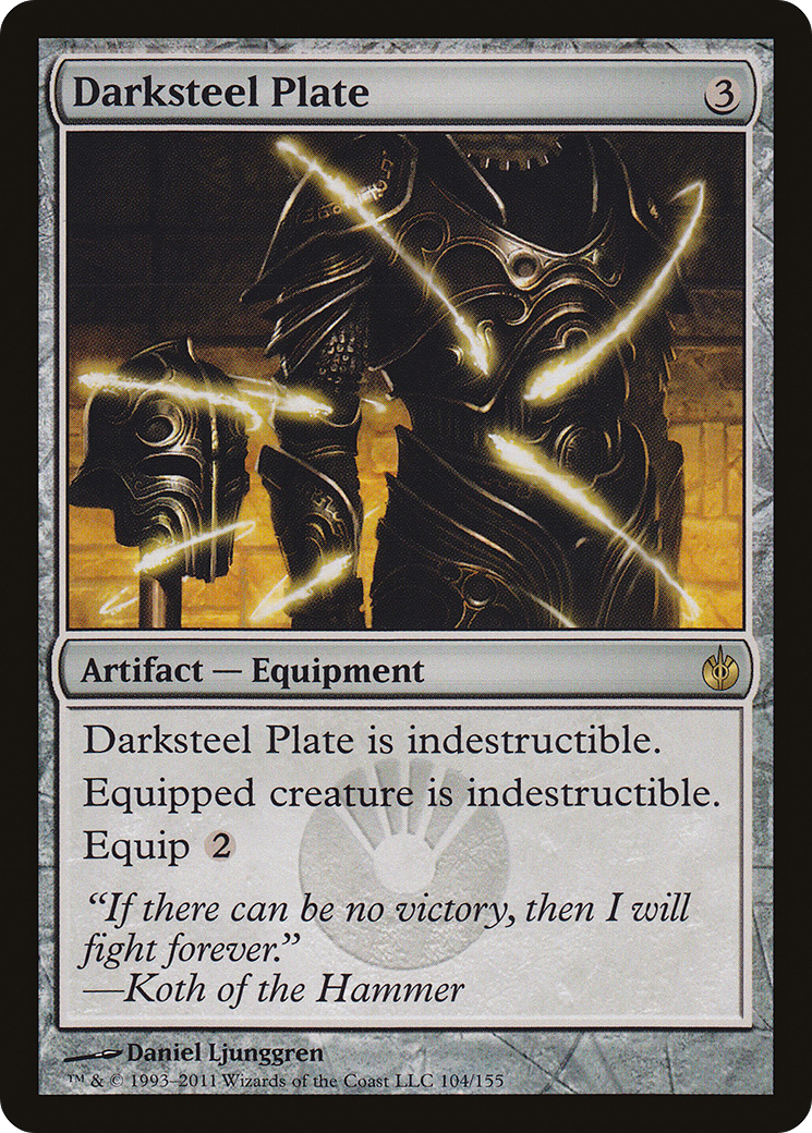 Darksteel Plate (MBS-104)  Foil - Mirrodin Besieged