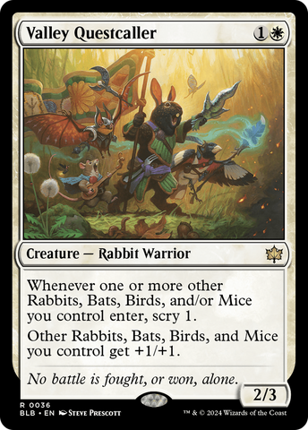 Valley Questcaller (BLB-036) - Bloomburrow Foil
