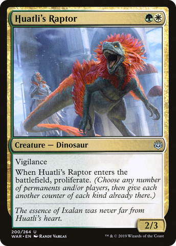 Huatli's Raptor (WAR-200)  - War of the Spark