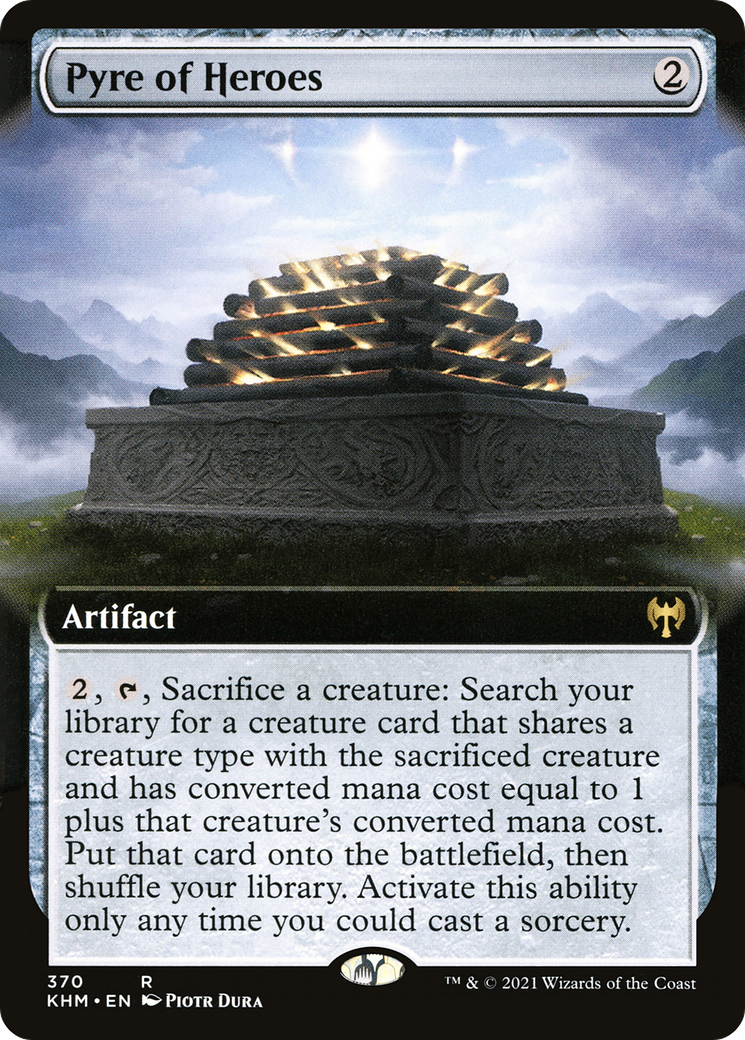 Pyre of Heroes (Extended Art) (KHM-370)  Foil - Kaldheim: (Extended Art)