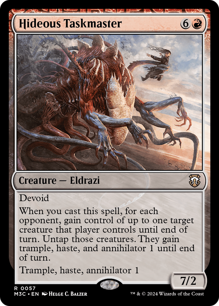 Hideous Taskmaster (M3C-057)  - Modern Horizons 3 Commander: (devoid)