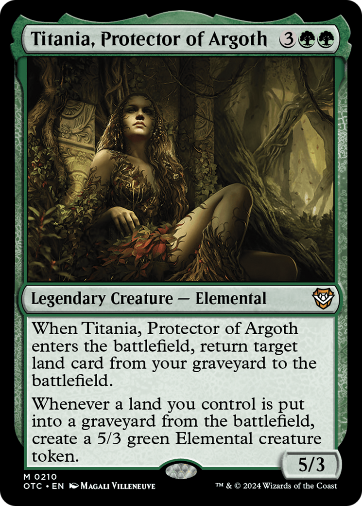 Titania, Protector of Argoth (OTC-210)  - Outlaws of Thunder Junction Commander